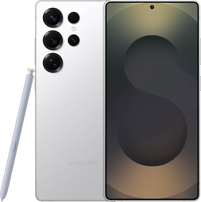 SAMSUNG Galaxy S25 Ultra Cell Phone, 512GB AI Smartphone, Unlocked Android, AI Camera, Fast Processor, Long Battery Life, 2025, US 1 Yr Manufacturer Warranty, Titanium Whitesilver