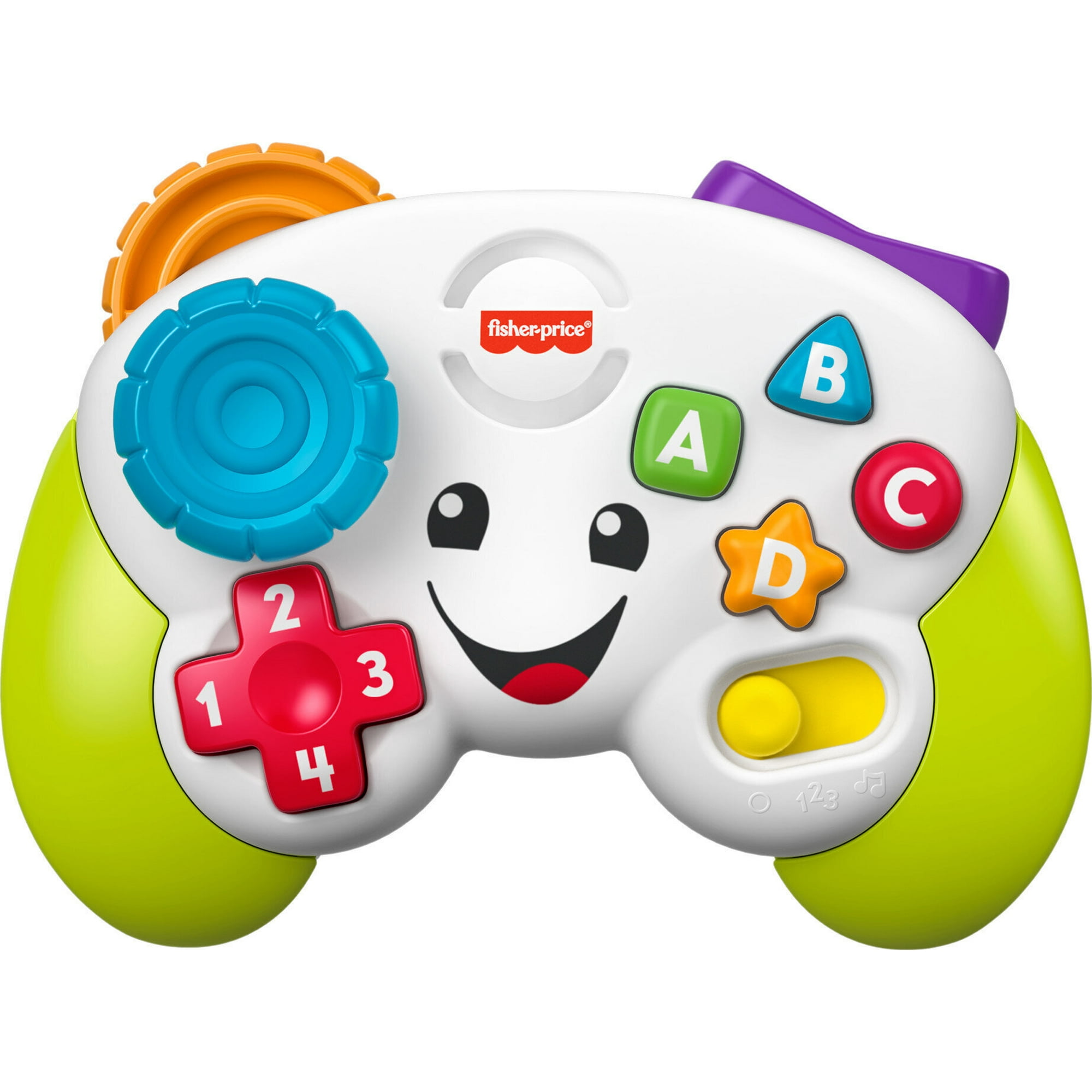 Fisher-Price Laugh & Learn Game & Learn Controller Musical Baby Toy with Lights, Green